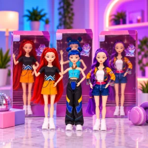 3 PCS K-pop Demon Hunters Dolls