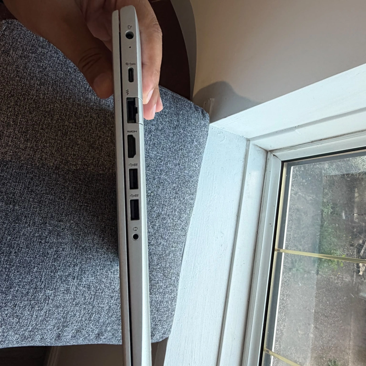 HP ProBook 455 G7 Laptop side profile showing slim design
